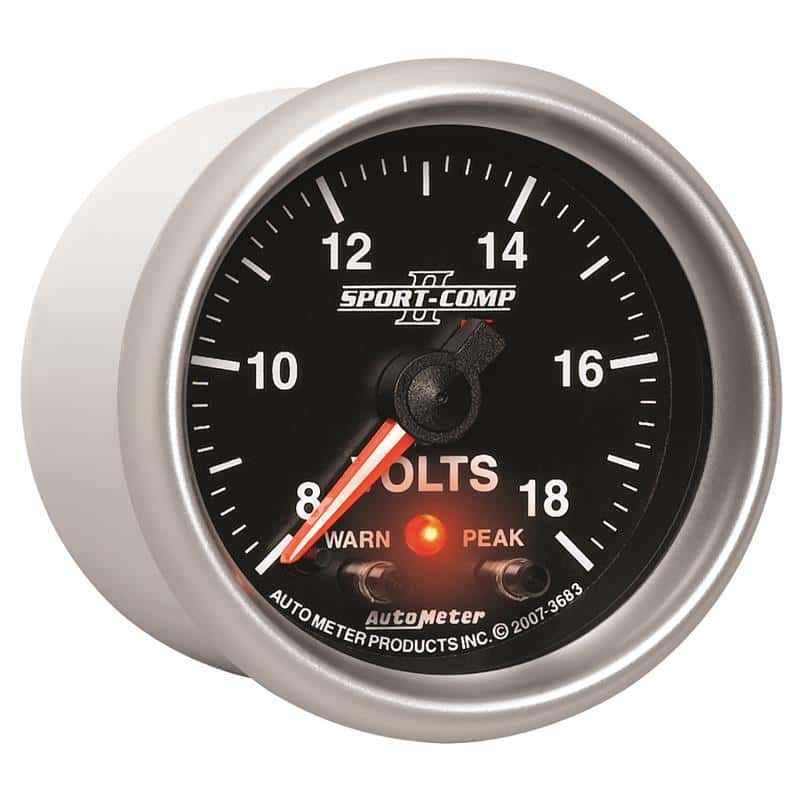 AutoMeter — Autometer Sport-Comp II 2-1/16in Digital Voltmeter Gauge - 18V
2-1/16" VOLTMETER, 8 - view 6