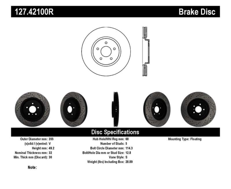Stoptech — StopTech Infiniti G37 / Nissan 370Z SportStop Slotted & Drilled Front Right Rotor
Disc Brake Rotor
Slot/Drill Rotor - view 6