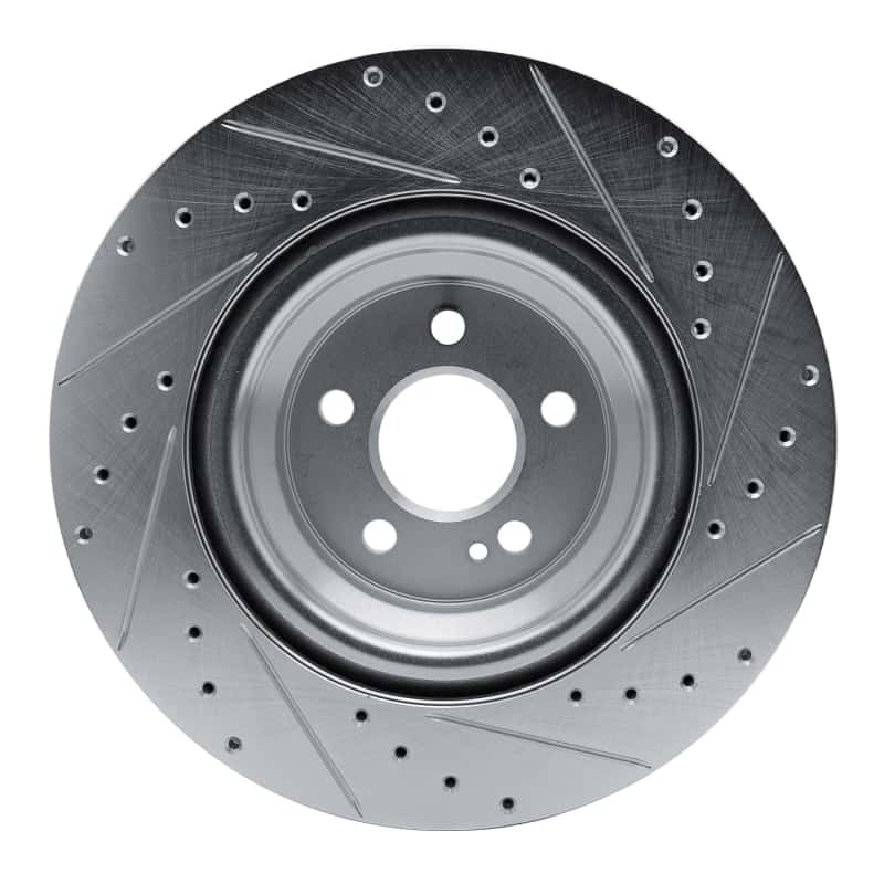 R1 Concepts — R1 20-26 Mercedes-Benz GLS450 Rear Left Drilled & Slotted Silver Brake Rotor
R1 Brake Rotor Drill - view 5