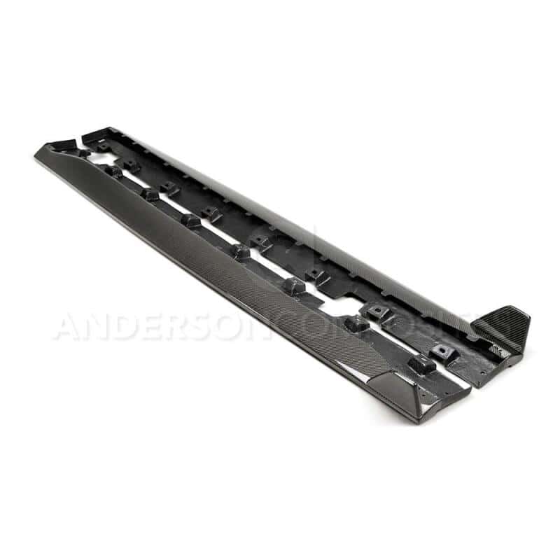 Anderson Composites — Anderson Composites 2015-2017 Ford Mustang GT350 Style Rocker Panel Splitter - view 2
