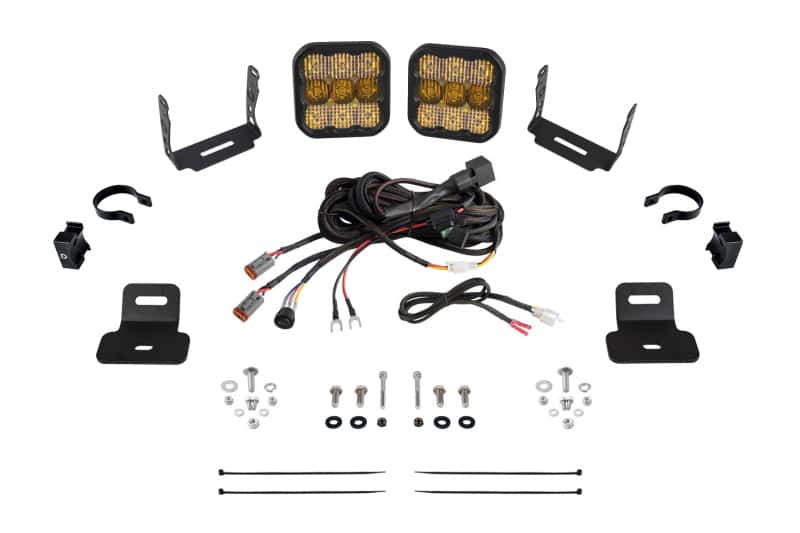 Diode Dynamics — Diode Dynamics 17-24 Can-Am Maverick X3 SS5 Stage Series Ditch Light Kit - Sport Yellow Combo - view 1