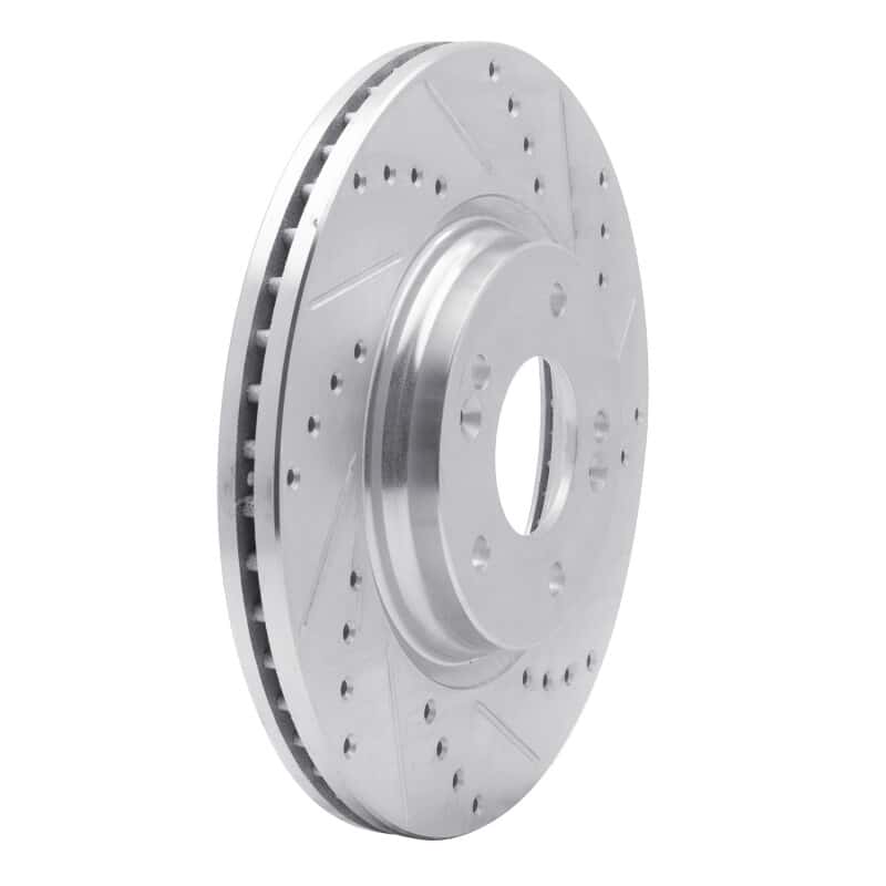 R1 Concepts — R1 15-25 Hyundai Kona EV Front Right Drilled & Slotted Silver Brake Rotor
R1 Brake Rotor Drill - view 2