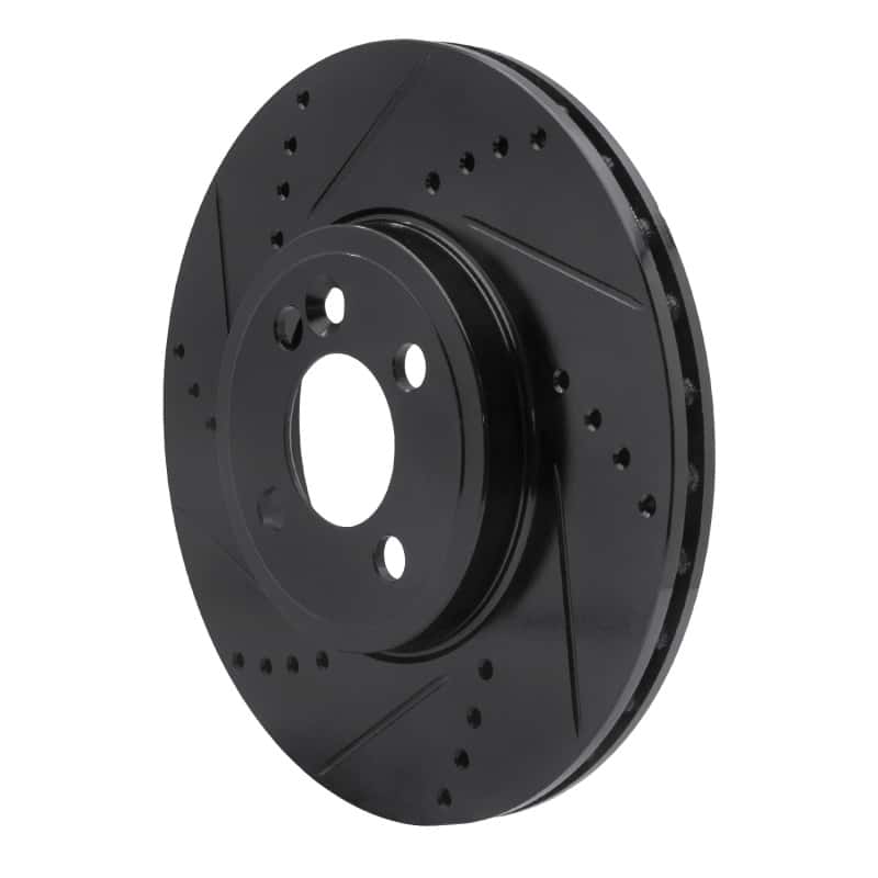 R1 Concepts — R1 07-15 Mini Cooper (Excl Clubman) Front Left Drilled & Slotted Black Brake Rotor
R1 Brake Rotor Drill - view 2