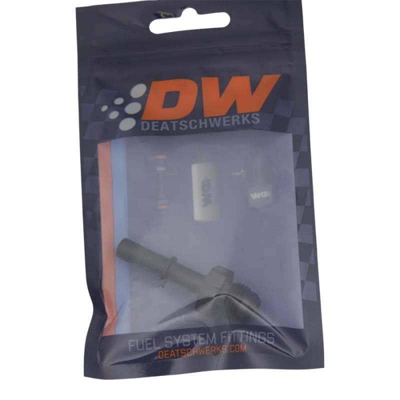 DeatschWerks — DeatschWerks 6AN Male Flare to 5/16in Male EFI Quick Connect Adapter - Anodized Matte Black
Lines & Fittings - view 2