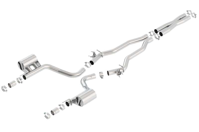 Borla — Borla 15-16 Dodge Challenger Hellcat 6.2L V8 ATAK w/ Valve Simulator CB Exhaust Factory Valance
Cat-Back System - view 3