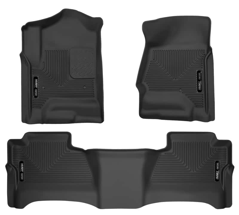 Husky Liners — Husky Liners 14 Chevrolet Silverado/GMC Sierra WeatherBeater Black Front & 2nd Seat Floor Liners
Floor Liners - view 1