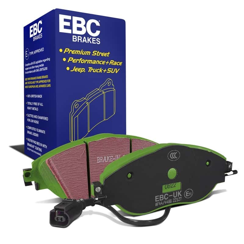EBC — EBC 12+ Volkswagen CC 3.6 Greenstuff Front Brake Pads
Disc Brake Pad - view 1