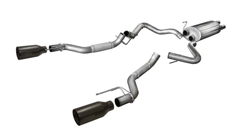 CORSA Performance — Corsa 2017-2020 Ford F-150 Raptor 3.5L Sport Cat-Back Dual Rear Exit w/ 5in Matte Black Tip
Exhaust - view 1