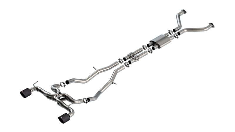 Borla — Borla 22-24 Nissan Z 2.5in ATAK Cat Back Exhaust 4.5in Tip - Carbon Fiber Black Anodized
Cat-Back System - view 1