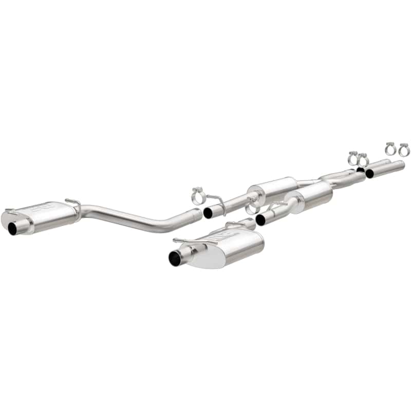 Magnaflow — MagnaFlow Cat-Back SS 2.5in Dual Split Rear Exit (OEM Tips) 15-16 Dodge/Chrysler Charger/300 5.7L V8
Cat-Back - view 2