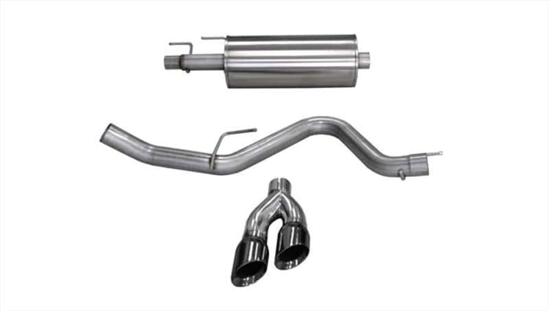 CORSA Performance — Corsa 2015-20 Ford F-150 3.5L Ecoboost (Super Crew Cab) Black Sport Single Side Dual 4in Tips CB Exh
Exhaust - view 3