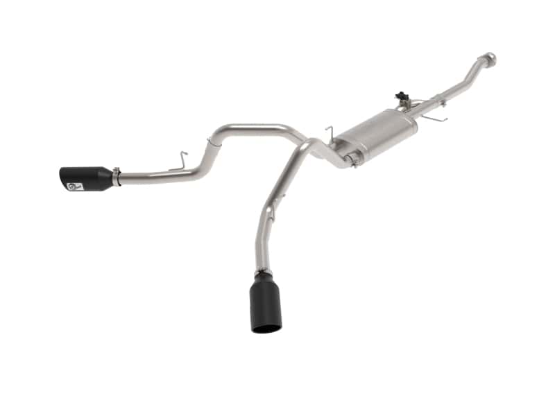 aFe — aFe Gemini XV 3in 304 SS Cat-Back Exhaust 2021 Ford F-150 V6 2.7L/3.5L (tt)/V8 5.0L w/ CO Black Tips
Cat-Back Exhaust - view 1