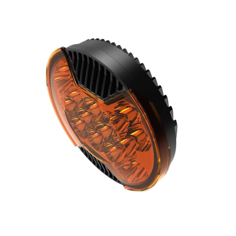 KC HiLiTES — KC HiLiTES SlimLite 8in. LED Light Shield (Shield Only) - Amber - view 14