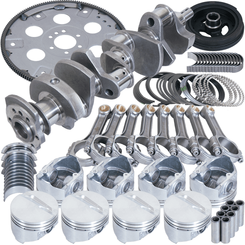 Eagle — Eagle Chevy 350 3.750in Crank 5.700in I-Beam Rods -7cc Flat Top 4.060in Pistons Balanced Assembly
Bal Str & Strip Assy - view 1
