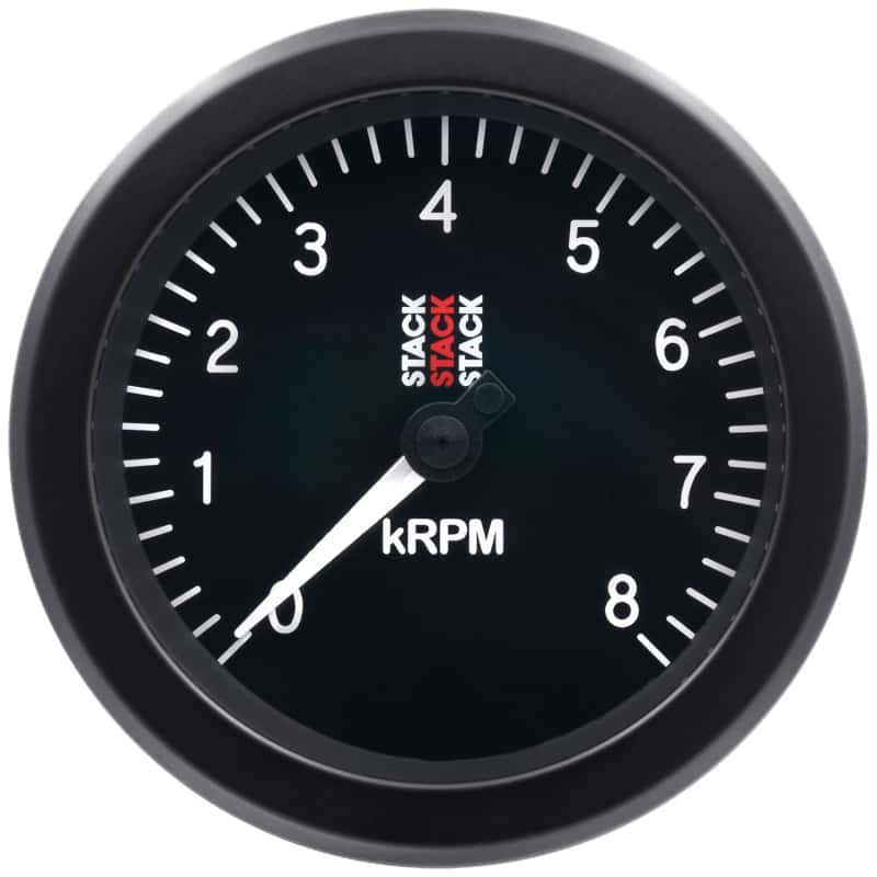 AutoMeter — Autometer Stack Sport 88mm 0-8K RPM Tachometer - Black
TACH SPORT BLK 8KRPM - view 1