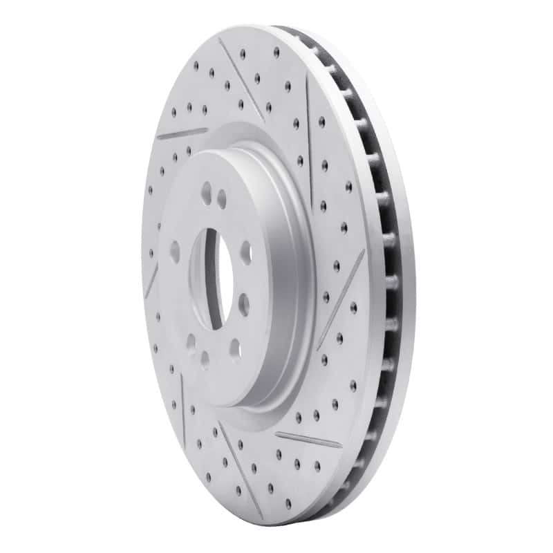 R1 Concepts — R1 06-12 Mercedes-Benz R350 Front Right Drilled & Slotted Geo-Carbon Rotor - view 2