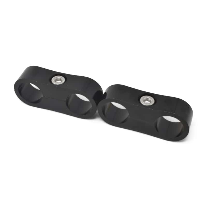 Russell — Russell Hose Separator For -12 Braided Hose Black Anodize (2 Pack) - view 4