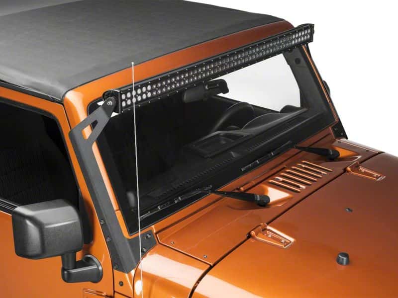 Raxiom — Raxiom 07-18 Jeep Wrangler JK 50-In LED Light Bar Windshield Mount
Mount - view 2