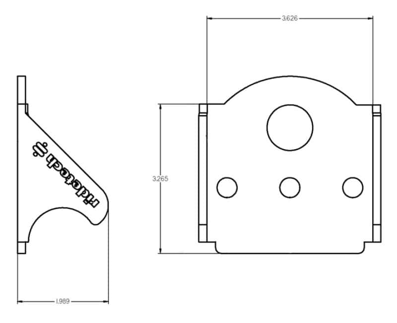 Ridetech — Ridetech Upper Ridetech Bolt-On 4 Link Bridge Mount
Air Bag Upper Btk. 1 - view 2