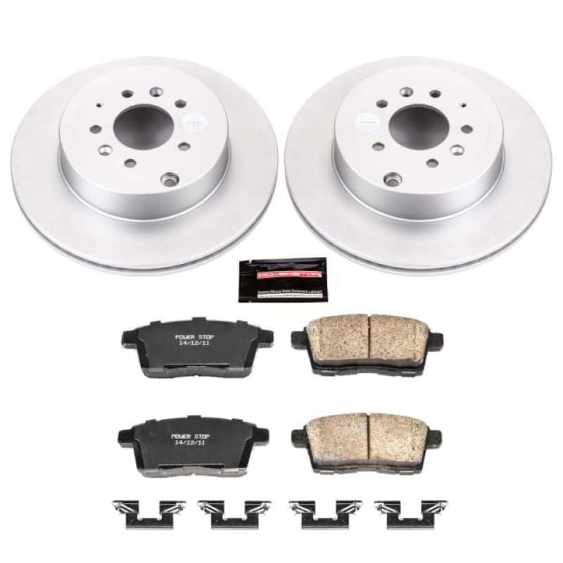 PowerStop — Power Stop 07-15 Mazda CX-9 Rear Z17 Evolution Geomet Coated Brake Kit - view 1