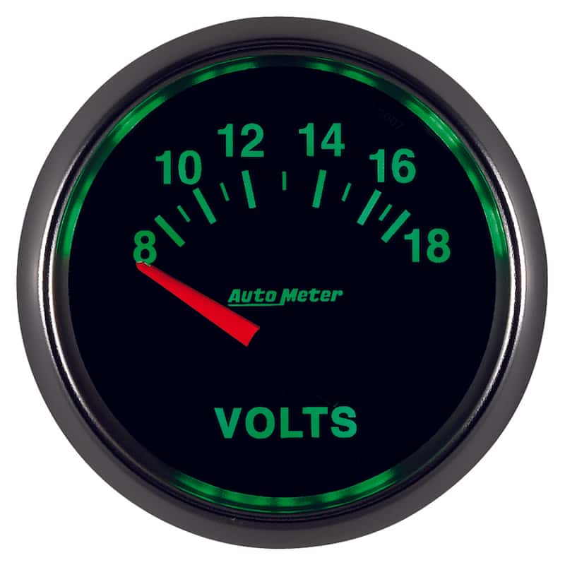 AutoMeter — Autometer GS 52mm 8-18 Volts Short Sweep Electronic Voltmeter Gauge
2-1/16" VOLTMETER, 8 - view 10