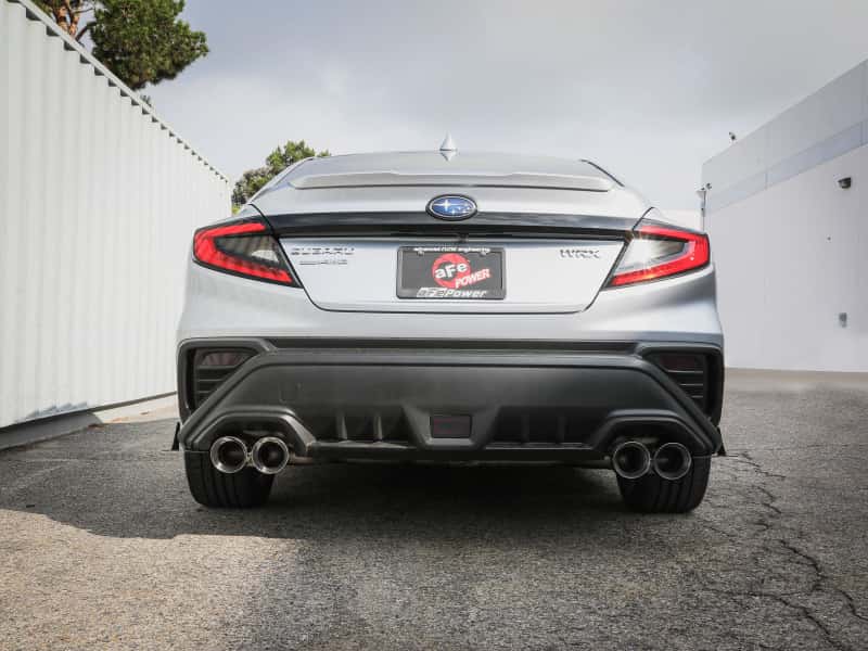aFe — aFe POWER Takeda 3in to 2-1/2in 304 SS Cat-Back Exhaust w/ Polished Tips 22-23 Subaru WRX H4-2.4L(t)
Cat-Back Exhaust - view 4