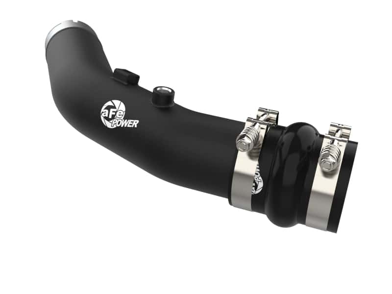 aFe — aFe 23-24 Ford F250/F350 Super Duty V8-6.7L BladeRunner 3 In. Aluminum Hot Charge Pipe- BLK
Hot Charge Pipe - view 1