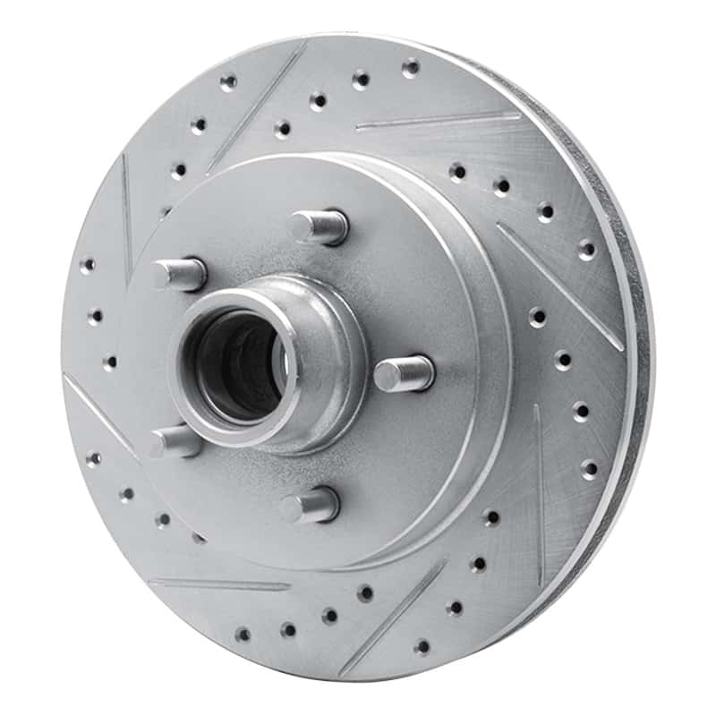R1 Concepts — R1 1992-2002 Chevrolet C1500 Front Left Drilled & Slotted Silver Brake Rotor
R1 Brake Rotor Drill - view 2