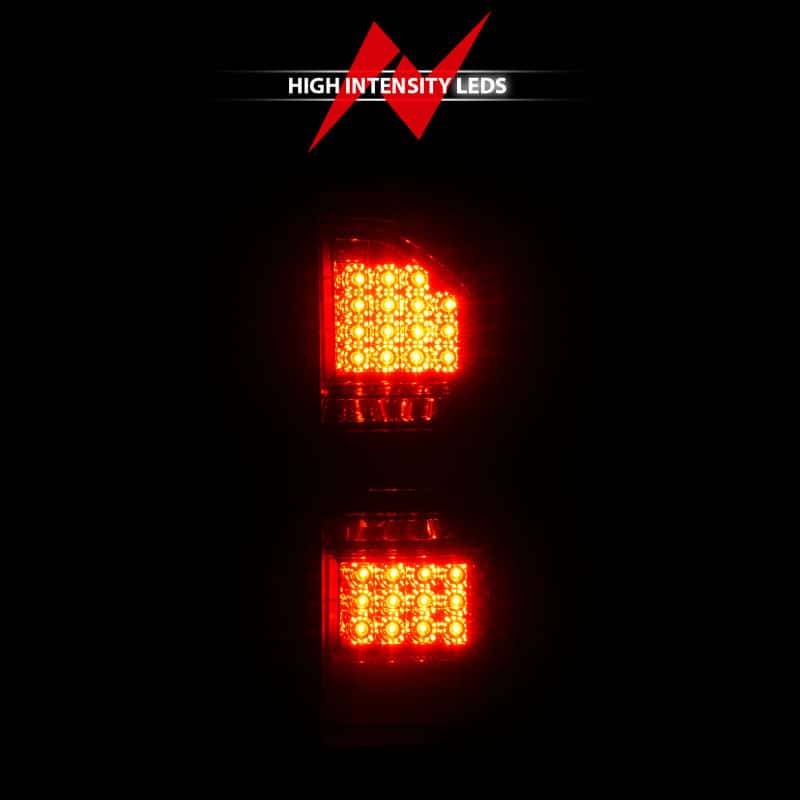 ANZO — ANZO 2014-2018 GMC Sierra LED Tail Lights Black Housing Smoke Lens - view 13