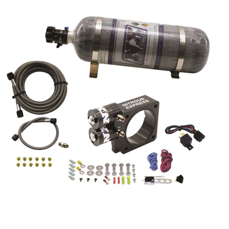 Nitrous Express — Nitrous Express 86-93 Ford Mustang GT 5.0L (Pushrod) Nitrous Plate Kit w/12lb Bottle
Injection System Kit
The Nitrous Express - view 3