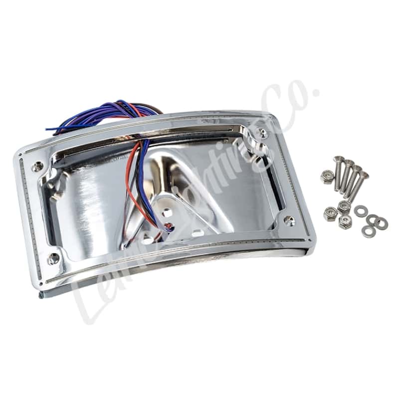 Letric Lighting — Letric Lighting Perfect Plate Light Chrome Curved License Plate Frame - Universal - view 1