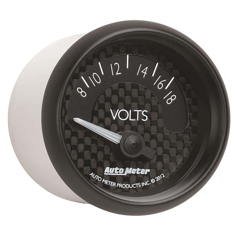 AutoMeter — Autometer GT Series 52mm Short Sweep Electronic 8-18 Volts Voltmeter
2-1/16" VOLTMETER, 8 - view 5