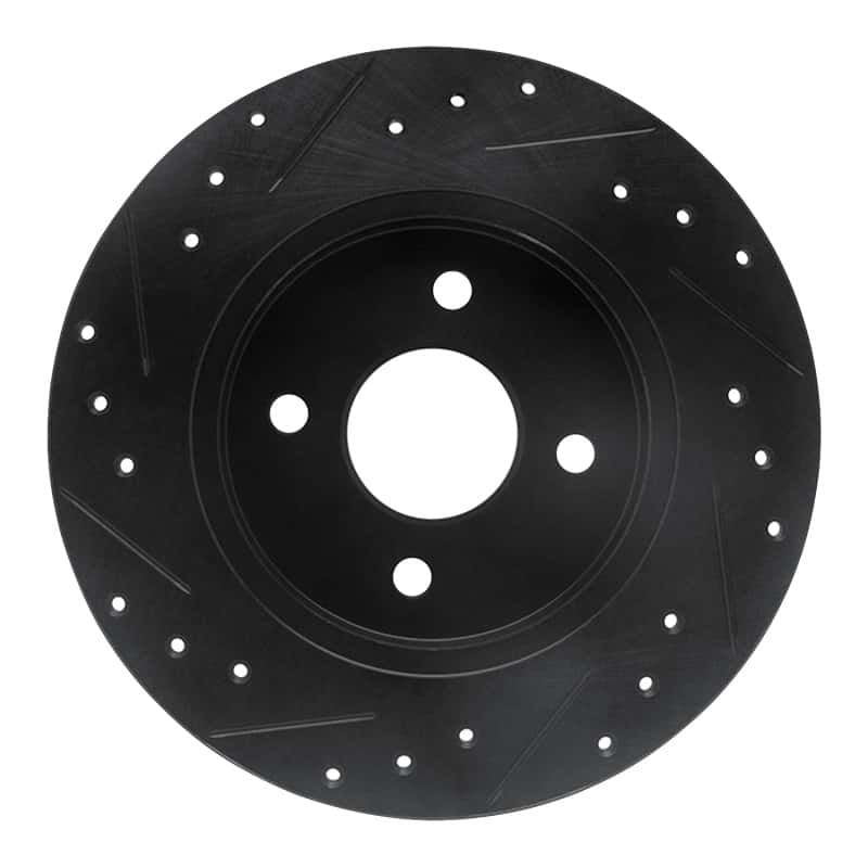 R1 Concepts — R1 02-04 Ford Focus Rear Right Drilled & Slotted Black Brake Rotor
R1 Brake Rotor Drill - view 5