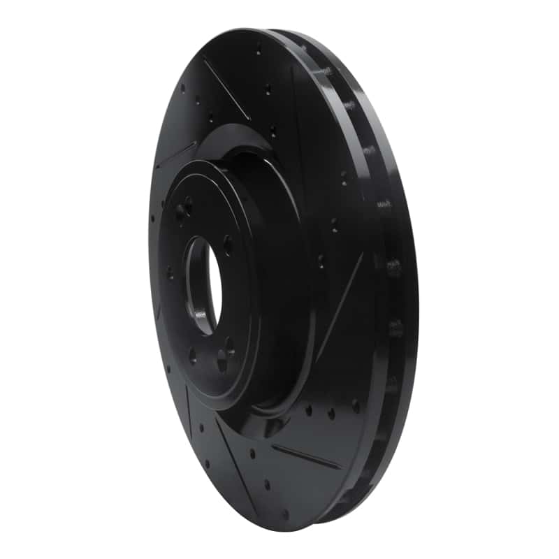 R1 Concepts — R1 18-22 Genesis G70 Front Right Drilled & Slotted Black Brake Rotor
R1 Brake Rotor Drill - view 2