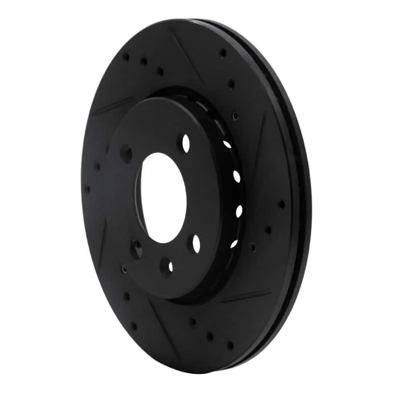 R1 Concepts — R1 09-17 Volkswagen SAVEIRO (Mexico) Front Right Drilled & Slotted Black Brake Rotor
R1 Brake Rotor Drill - view 2