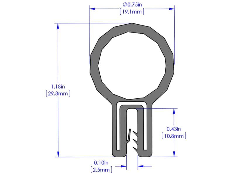 aFe — aFe MagnumFORCE Spare Parts Trim Seal Kit (1/16IN X 3/4IN) x 36IN L
Intake Trim Seal Kit - view 2