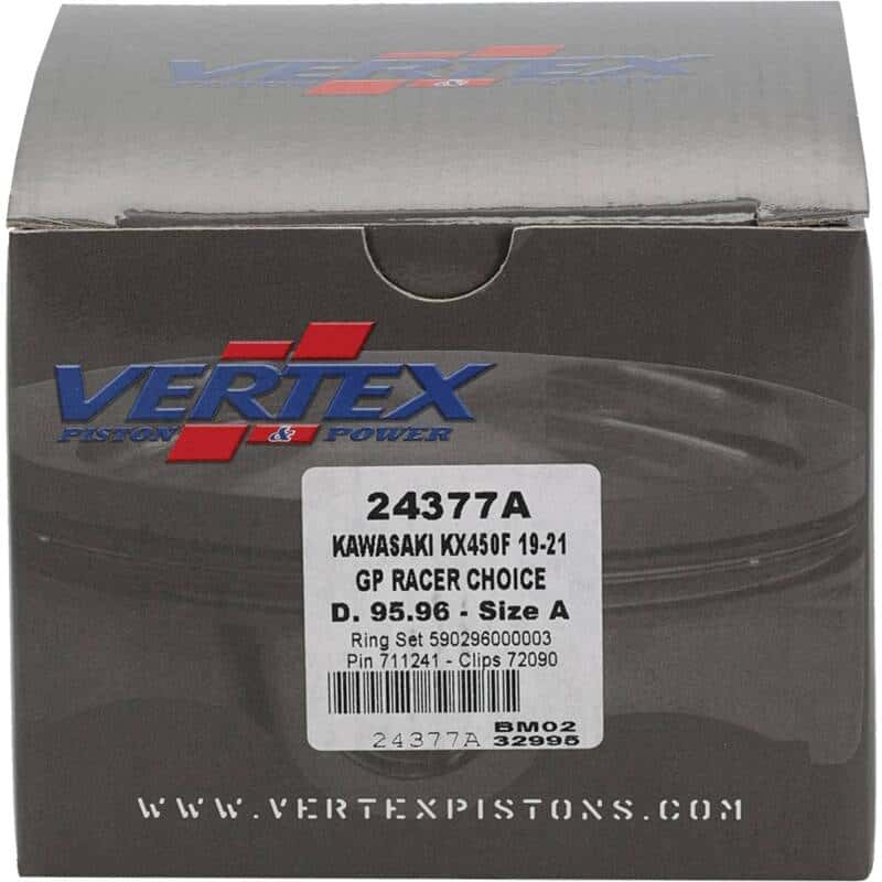 Vertex Pistons — Vertex Piston 19-23 Kawasaki KX 450 F 450cc Forged GP Racers Choice Piston Kit - view 3