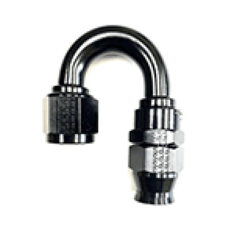 Fragola — Fragola -6AN Real Street x 180 Degree Hose End Black For PTFE Hose - view 1