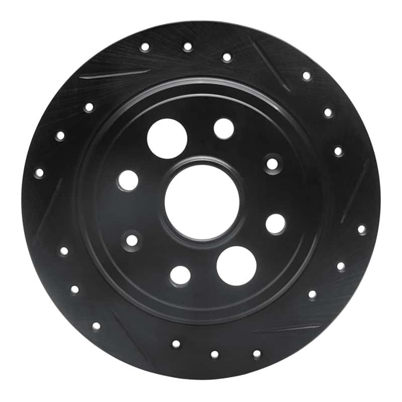 R1 Concepts — R1 86-89 Acura Integra Rear Right Drilled & Slotted Black Brake Rotor
R1 Brake Rotor Drill - view 1