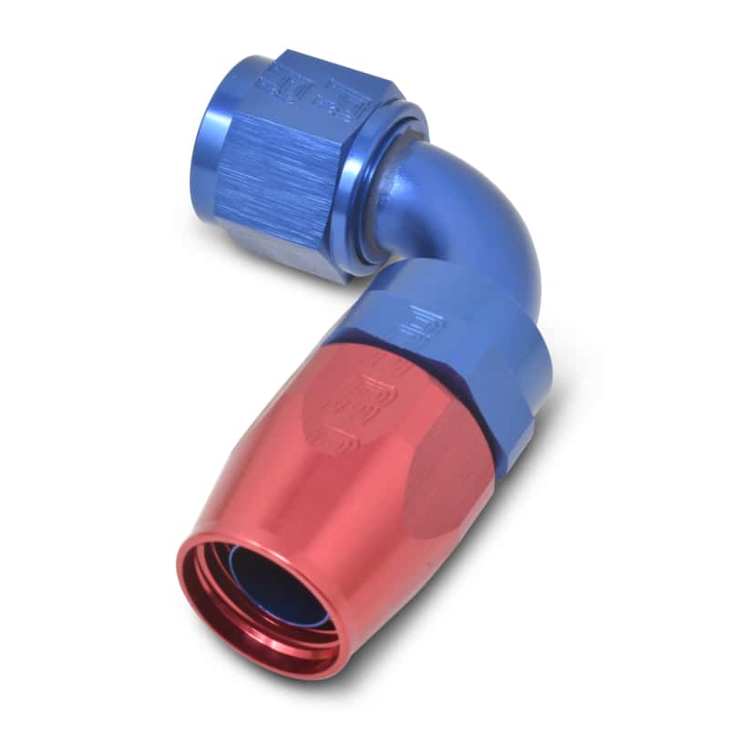 Russell — Russell Performance -6 AN Red/Blue 90 Degree Full Flow Hose End
Hose Fitting - view 5