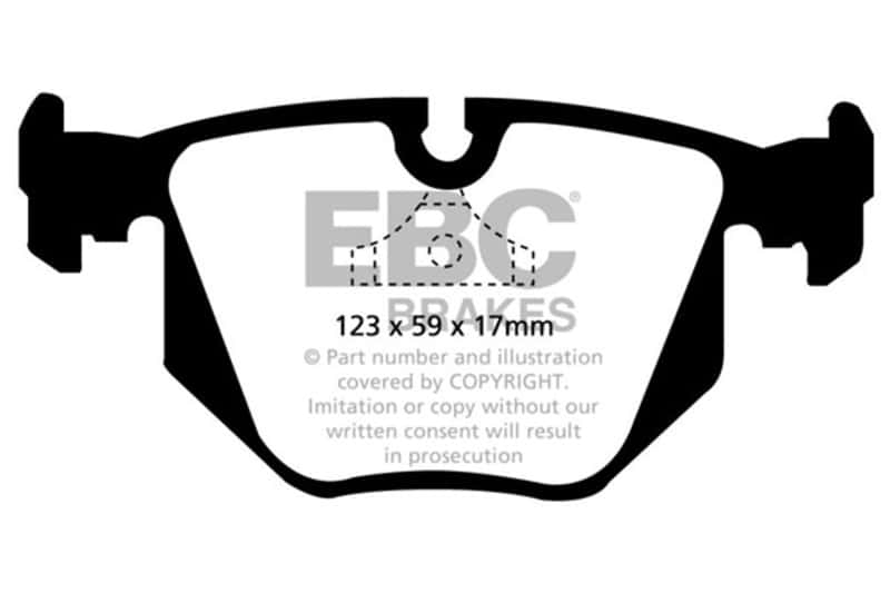 EBC — EBC 94-96 BMW 840 4.0 (E31) Greenstuff Rear Brake Pads
Disc Brake Pad - view 1