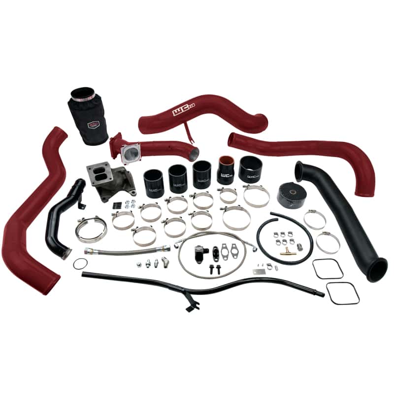 Wehrli — Wehrli 01-04 Chevrolet 6.6L LB7 Duramax S300 Turbo Install Kit (No Turbo) - WCFab Red
S300 Kit 01-04 RED - view 1
