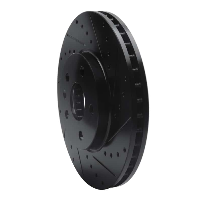 R1 Concepts — R1 2008-2014 Cadillac CTS Front Right Drilled & Slotted Black Brake Rotor
R1 Brake Rotor Drill - view 2