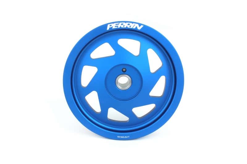 Perrin Performance — PERRIN 19-21 Subaru WRX / 16-18 Forester / 15-19 Legacy Lightweight Crank Pulley - Blue - view 1