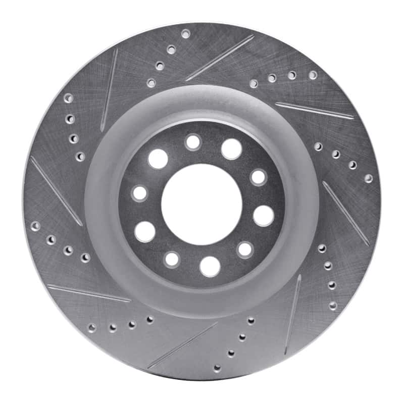R1 Concepts — R1 2017-2025 Alfa Romeo Stelvio Rear Left Drilled & Slotted Silver Brake Rotor
R1 Brake Rotor Drill - view 1