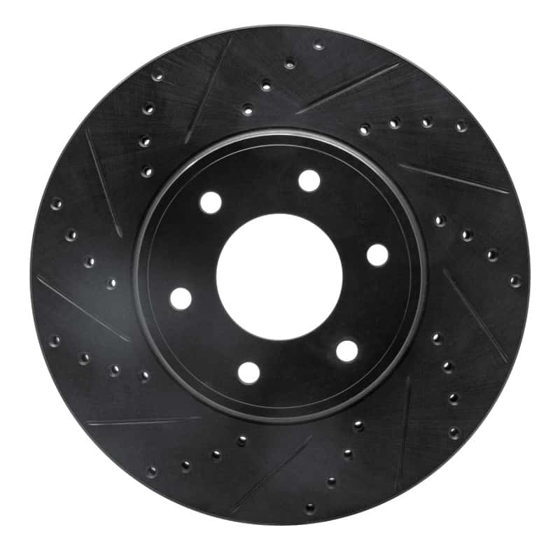 R1 Concepts — R1 06-09 Chevrolet Trailblazer Front Left Drilled & Slotted Black Brake Rotor
R1 Brake Rotor Drill - view 1