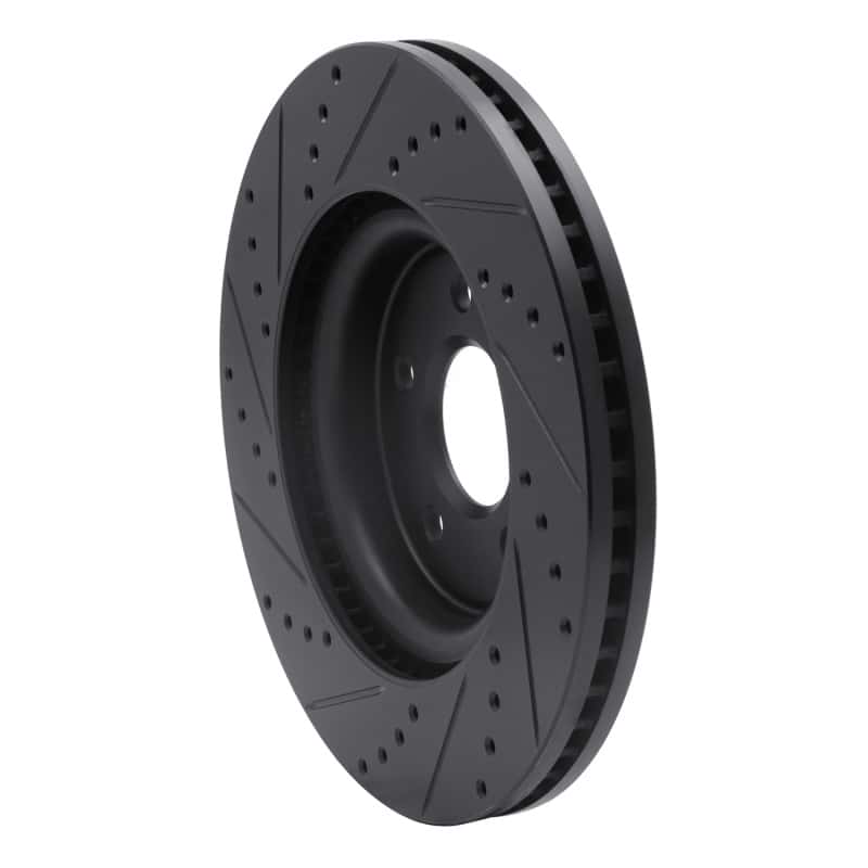 R1 Concepts — R1 11-19 Ford Explorer Front Right Drilled & Slotted Black Brake Rotor
R1 Brake Rotor Drill - view 4