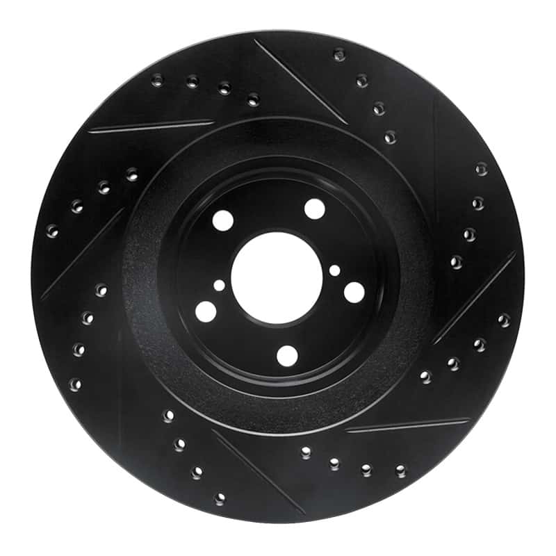 R1 Concepts — R1 01-08 Saab 9-2X Front Left Drilled & Slotted Black Brake Rotor
R1 Brake Rotor Drill - view 5