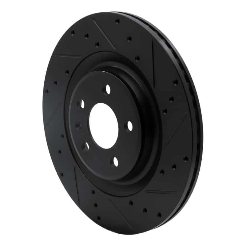 DFC — DFC 08-25 Audi SQ5 Sportback Rear Right Drilled & Slotted Black Brake Rotor - view 2