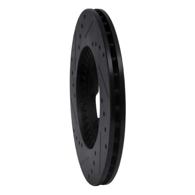 R1 Concepts — R1 79-83 Nissan 280ZX Front Right Drilled & Slotted Black Brake Rotor
R1 Brake Rotor Drill - view 4